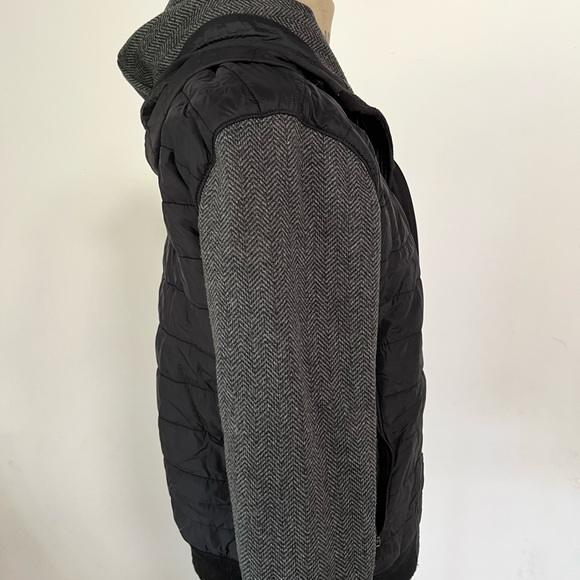 Abercrombie & Fitch Womens black Long Sleeve Pockets Quilted Puffer Coat Size XS - Picture 4 of 7